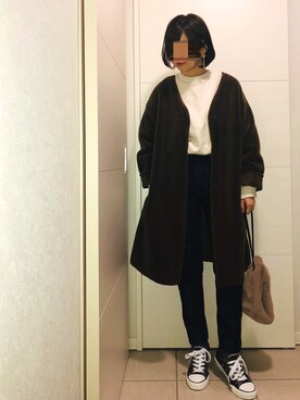 「JOURNAL STANDARD relume（ジャーナルスタンダード　レリューム）のアイテム（ムートンコート）」を使った、❁⃘asa❁⃘さん（レディース・150cm）の秋コーディネート