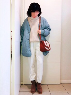 「LEPSIM（レプシィム）のアイテム（ブルゾン）」を使った、❁⃘asa❁⃘さん（レディース・150cm）の冬コーディネート