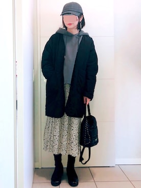 「rps（アールピーエス）のアイテム（パーカー）」を使った、❁⃘asa❁⃘さん（レディース・150cm）の冬コーディネート