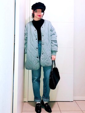 「LEPSIM（レプシィム）のアイテム（ブルゾン）」を使った、❁⃘asa❁⃘さん（レディース・150cm）の冬コーディネート
