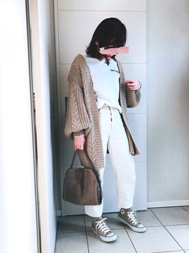 「GRL（グレイル）の2wayチェーンフラップバッグ（ハンドバッグ）」を使った、❁⃘asa❁⃘さん（レディース・150cm）の春コーディネート