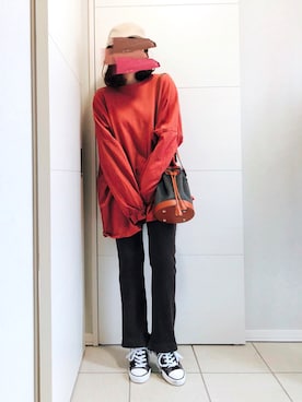 「reca（レカ）のアイテム（チュニック）」を使った、❁⃘asa❁⃘さん（レディース・150cm）の春コーディネート