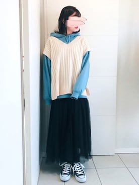 ❁⃘asa❁⃘さん（レディース・150cm）の春コーディネート