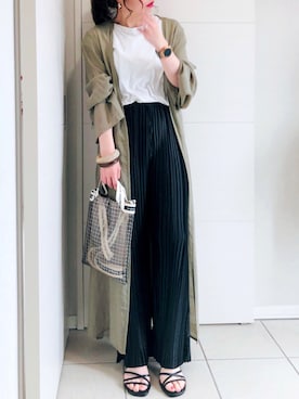 「ロングガウン」｜「アイテム（その他）」を使った、❁⃘asa❁⃘さん（レディース・150cm）の夏コーディネート