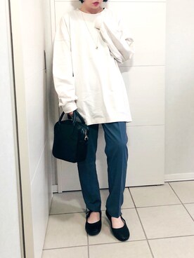 「SVEC（シュベック）のカンフーシューズ kung fu Shoes / ストラップパンプス（バレエシューズ）」を使った、❁⃘asa❁⃘さん（レディース・150cm）の秋コーディネート