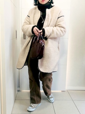 「La-gemme（ラジェム）のアイテム（その他アウター）」を使った、❁⃘asa❁⃘さん（レディース・150cm）の冬コーディネート
