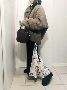 「SUGAR BISKET（シュガービスケット）のアイテム（ブルゾン）」を使った、❁⃘asa❁⃘さん（レディース・150cm）の冬コーディネート