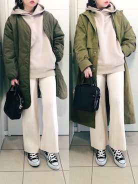 「AmbreNeige」｜「アイテム（モッズコート）」を使った、❁⃘asa❁⃘さん（レディース・150cm）の冬コーディネート