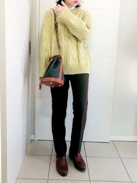 「AmbreNeige」｜「アイテム（スラックス）」を使った、❁⃘asa❁⃘さん（レディース・150cm）の冬コーディネート