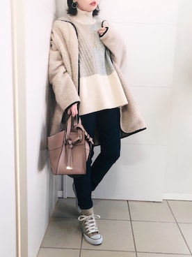 「La-gemme（ラジェム）のアイテム（その他アウター）」を使った、❁⃘asa❁⃘さん（レディース・150cm）の冬コーディネート