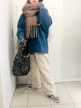 「AmbreNeige」｜「アイテム（スウェット）」を使った、❁⃘asa❁⃘さん（レディース・150cm）の冬コーディネート