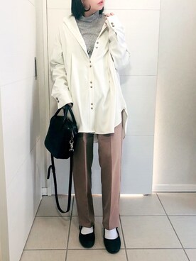 「AmbreNeige」｜「アイテム（バレエシューズ）」を使った、❁⃘asa❁⃘さん（レディース・150cm）の冬コーディネート