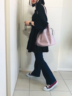 「アーバンリサーチ」｜「アイテム（チュニック）」を使った、❁⃘asa❁⃘さん（レディース・150cm）の冬コーディネート