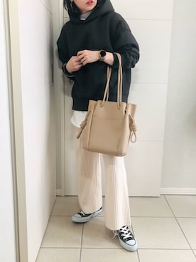 「RODE SKO」｜「アイテム（パーカー）」を使った、❁⃘asa❁⃘さん（レディース・150cm）の冬コーディネート