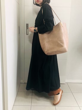 「大人リラックス」｜❁⃘asa❁⃘さん（レディース・150cm）の冬コーディネート