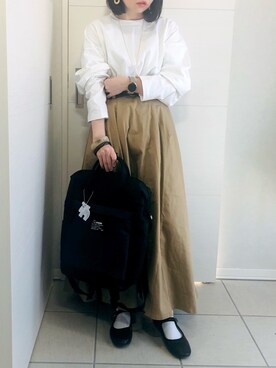 「AmbreNeige」｜「アイテム（バレエシューズ）」を使った、❁⃘asa❁⃘さん（レディース・150cm）の冬コーディネート