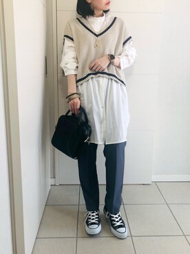 「ミサリナ」｜「アイテム（その他）」を使った、❁⃘asa❁⃘さん（レディース・150cm）の春コーディネート