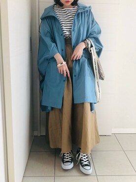 「春めきシューズ」｜「アイテム（その他アウター）」を使った、❁⃘asa❁⃘さん（レディース・150cm）の春コーディネート
