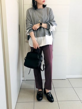 「socolla（ソコラ）のアイテム（トップス）」を使った、❁⃘asa❁⃘さん（レディース・150cm）の春コーディネート