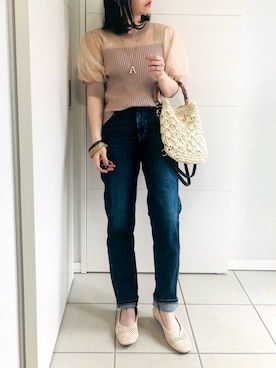 「something_jean」｜「アイテム（その他）」を使った、❁⃘asa❁⃘さん（レディース・150cm）の春コーディネート