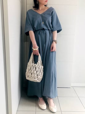 「T・S・L（ティーエスエル）のアイテム」を使った、❁⃘asa❁⃘さん（レディース・150cm）の夏コーディネート