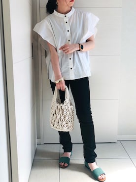 「T・S・L（ティーエスエル）のアイテム」を使った、❁⃘asa❁⃘さん（レディース・150cm）の夏コーディネート