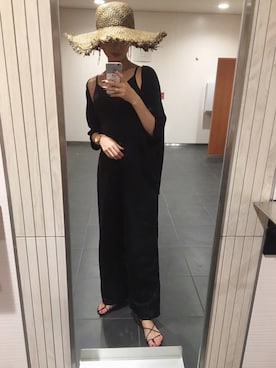 「SONIA RYKIEL（ソニアリキエル）のアイテム」を使った、Sae Hirataさん（レディース・164cm）の夏コーディネート