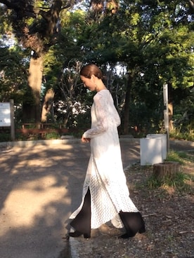 「mode」｜「アイテム（ワンピース/ドレス）」を使った、Sae Hirataさん（レディース・164cm）の夏コーディネート