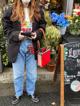 「SALLIES（サリーズ）のアイテム」を使った、minineさん（レディース・159cm）の春コーディネート