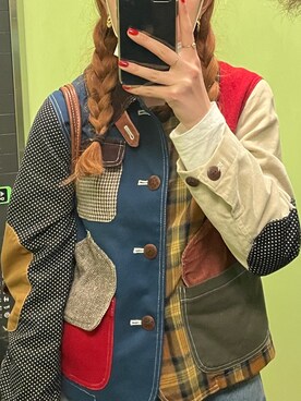 「アメリカン」｜「アイテム（ジャケット/アウター）」を使った、minineさん（レディース・159cm）の春コーディネート