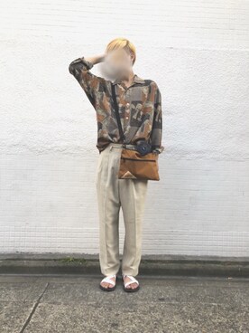 「URBAN RESEARCH（アーバンリサーチ）のアイテム（サンダル）」を使った、い十さん（メンズ・170cm）の夏コーディネート