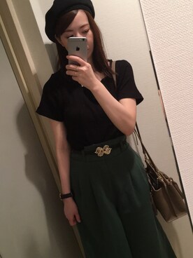 「A part by（アパートバイ）のアイテム（ハンチング/ベレー帽）」を使った、lilyさん（レディース・162cm）の夏コーディネート