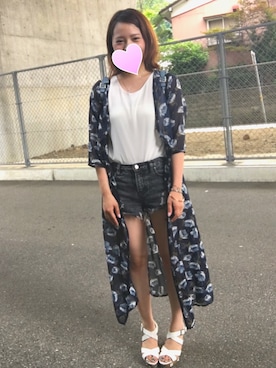 「Sympathy of Soul（シンパシーオブソウル）のアイテム」を使った、yu-riさん（レディース・156cm）の夏コーディネート