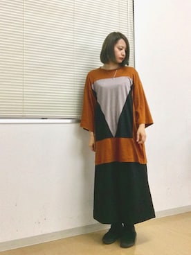 「Sympathy of Soul（シンパシーオブソウル）のアイテム」を使った、yu-riさん（レディース・157cm）の秋コーディネート