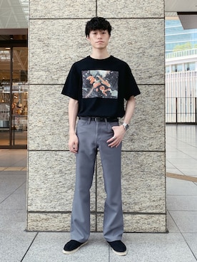「La Manual Alpargatera（マヌアル・アルパルガテラ）のアイテム」を使った、Yusuke Nakajimaさん（メンズ・175cm）の夏コーディネート