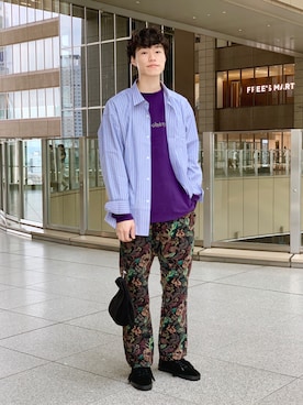 「MY THINKS（マイシンクス）のアイテム」を使った、Yusuke Nakajimaさん（メンズ・176cm）の秋コーディネート