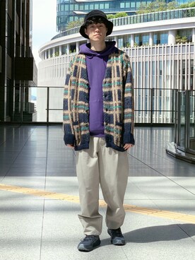 「MY THINKS（マイシンクス）のアイテム」を使った、Yusuke Nakajimaさん（メンズ・176cm）の秋コーディネート