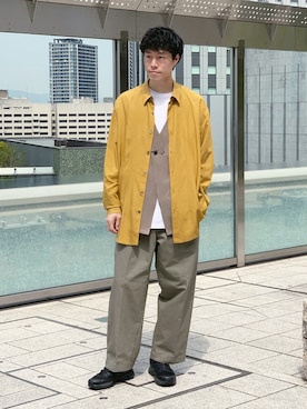「semoh（セモー）のアイテム」を使った、Yusuke Nakajimaさん（メンズ・176cm）の春コーディネート
