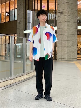 「semoh（セモー）のアイテム」を使った、Yusuke Nakajimaさん（メンズ・176cm）の夏コーディネート