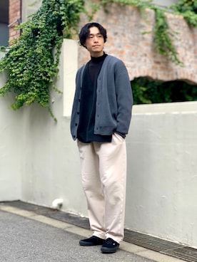 「URBAN RESEARCH Sonny Label（アーバンリサーチサニーレーベル）のアイテム（スウェットパンツ）」を使った、Yusuke Nakajimaさん（メンズ・176cm）の冬コーディネート