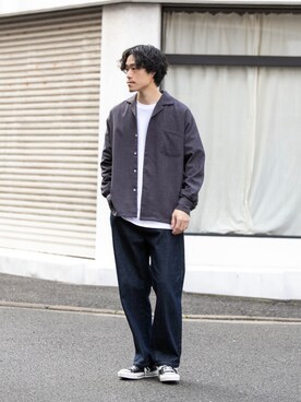 Yusuke Nakajimaさん（メンズ・176cm）の冬コーディネート