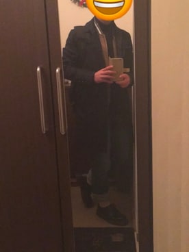 「MA-1」｜「アイテム（ステンカラーコート）」を使った、おりばーさん（メンズ・165cm）の秋コーディネート