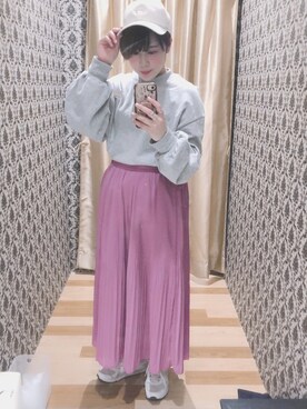sena kikutaさんの「プリーツロングスカート ●」を使ったコーディネート