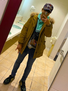 「TORY BURCH（トリーバーチ）のアイテム」を使った、Dai-😎さん（メンズ・170cm）の冬コーディネート