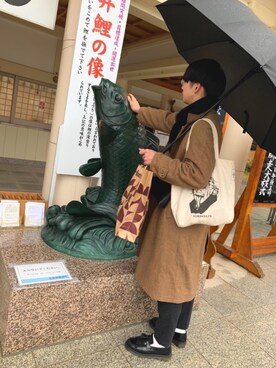 さかがみさん（メンズ・180cm）の冬コーディネート