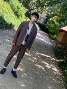 「後楽園」｜さかがみさん（メンズ・179cm）の秋コーディネート