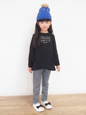 「トロワラパン」｜KPOfｆicialさん（キッズ・110cm）の秋コーディネート