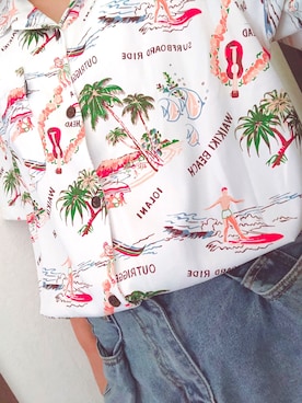 「roial（ロイアル）のアイテム」を使った、ゆりちあさん（レディース・154cm）の夏コーディネート