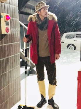 「ながぐつ」｜omaru samaさん（メンズ・172cm）の冬コーディネート
