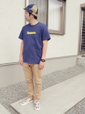 「アイテム（スリッポン、その他）」を使った、TM Yさん（メンズ・167cm）の春コーディネート